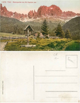 Rosengarten von St. Cyprian Südtirol * ca. 1920