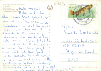 07646 Stadtroda Thüringen Mehrbildkarte o 1987