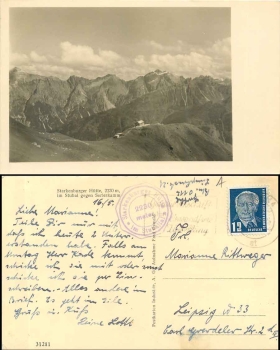 Stubaital, Starkenburger Hütte gegen Sarleskamm, o 16.05.ca. 1950