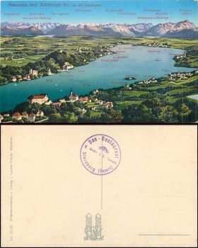 Starnberger See Panorama * ca.1920