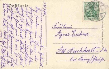 Steglitz, Berlin, Sedanstrasse – vintage picture postcard, c. 1908