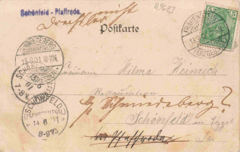 Steinbrückmühle Hartmannsdorf Reichenau Hungers Gasthof o 1901