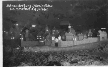 Steindöbra Klingenthal Sachsen Schneesiedlung o 1931