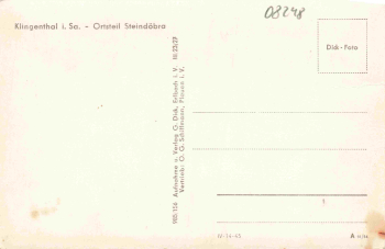 Steindöbra Klingenthal Sachsen * 1954
