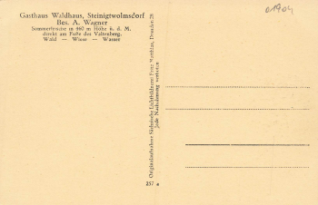 01904 Steinigtwolmsdorf Lausitz Gasthaus Waldhaus * um 1930