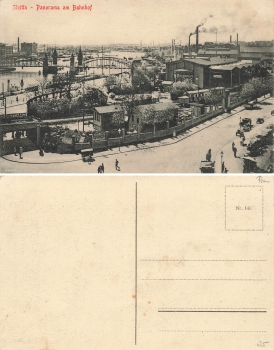SStettin Pommern am Bahnhof Szczecin * um 1910