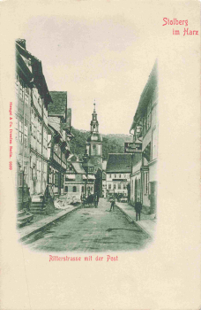 Stolberg Harz Ritterstrasse Post * um 1900