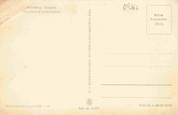 09366 Stollberg Erzgebirge Krankenhaus * 1956