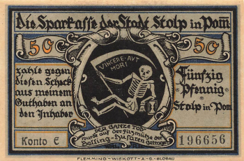 Stolp Pommern Slupsk Notgeldschein um 1920