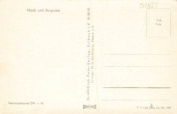 01833 Stolpen Sachsen Markt * 1956