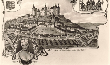 01833 Stolpen, Saxony, Casel. Commemorative card for the 300th anniversary * 1981