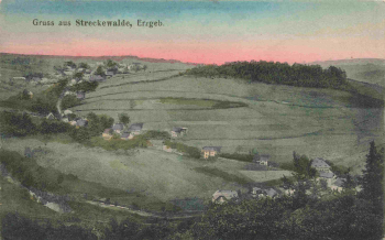 Streckewalde Erzgebirge Totalansicht * um 1920