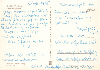 01616 Strehla Elbe Markt gebraucht 1972