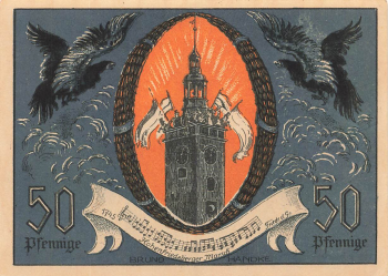 Striegau Silesia emergency bank note Strzegom 1921