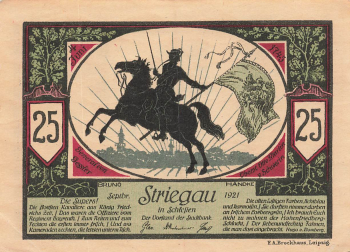 Striegau Schlesien Notgeldschein Strzegom 1921