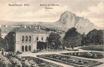 Sauerbrunn Bilin Kurhaus Böhmen Bílinská kyselka * um 1910