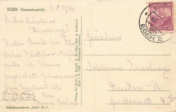 Eger Böhmen Cheb o 1926