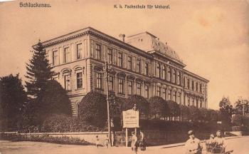 Schluckenau Fachschule für Weberei Böhmen Šluknov o 1921