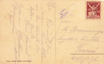 Schluckenau Fachschule für Weberei Böhmen Šluknov o 1921