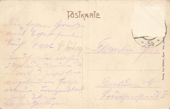 Eger 1848 - 1908 Briefmarkenkarte Böhmen Cheb o 1908