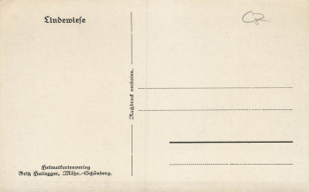 Lindewiese Mähren Lipová-lázně * um 1930