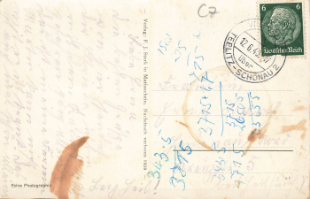 Mückenberg Erzgebirge Böhmen Komáří hůrka o 1940