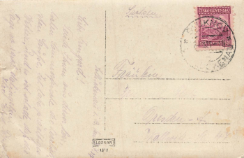 Karltal Gondelfahrt Böhmen Karlovo údolí o 1927