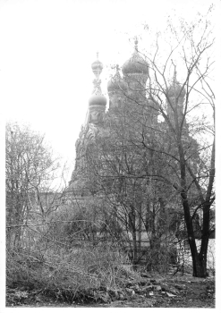 Suedvorstadt Dresden Hochschulstrasse Baustelle an der Russischen Kirche Echtfoto um 1970