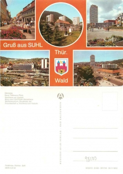 Suhl Mehrbildkarte * 1986