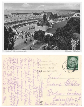 Swinemünde Kreis Wolin Vor dem Kurhaus o 6.9.1936