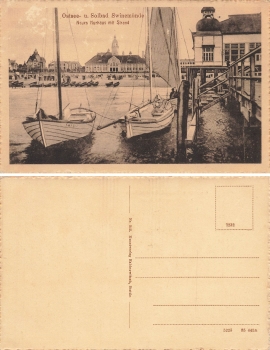Swinemuende Pommern Kurhaus mit Strand Swinoujscie * um 1920