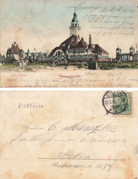 Swinemuende Pommern  Kurhaus Swinoujscie o 1906