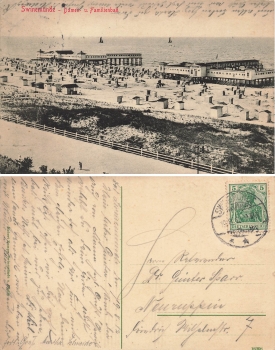 Swinemuende Pommern Damen und Familienbad Swinoujscie o 1912