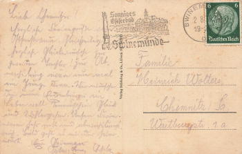 Swinemünde Pommern Mehrbildkarte o 1939