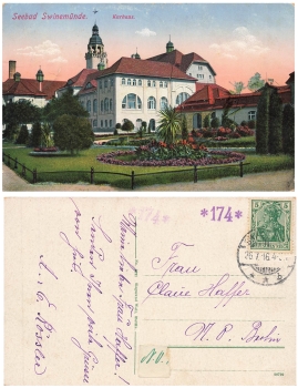 Swinoujscie district Wolin Kurhaus o July 26, 1916