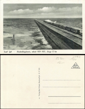 Sylt Hindenburgdamm Zug  *1930 