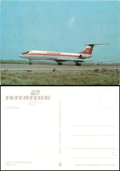 TU-134 Interflug Verlag Bild und Heimat 0614 K jet aircraft