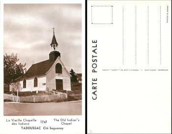 Canada Tadoussac The old Indians Chapel * around 1950