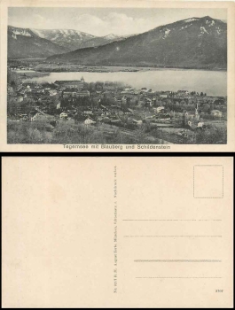 83684 Tegernsee mit Blauberg und Schildenstein * ca. 1920