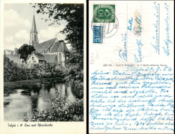 Telgte Ems mit Pfarrkirche o 1.10.52