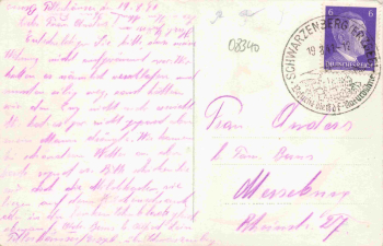 Tellerhäuser Erzgebirge Pension o 1941