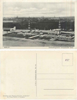 Tempelhofer Feld Berlin Zentralflughafen *ca. 1940