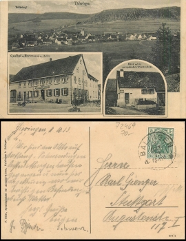 Thieringen Beer brewery Adler o 13.10.1913
