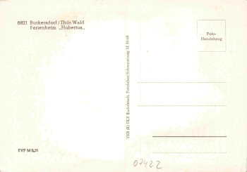 07819 Burkersdorf Triptis Ferienheim Hubertus * 1968