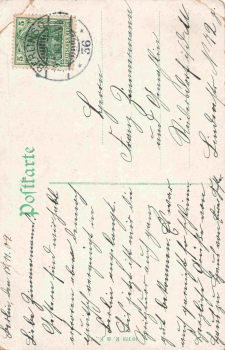 Tiergarten Berlin, hunters' group at the Großer Stern, vintage postcard, c. 1909