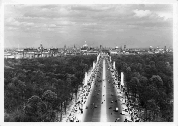 Tiergarten Berlin von der Siegessäule alte Ansichtskarte * um 1940