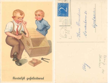 Carpenter carpenter humor card pain 7.5.1952
