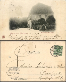 39264 Tochheim Restaurant Otto Fritze o 30.10.1899