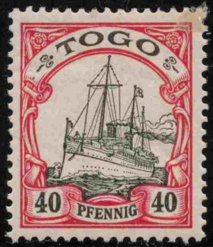 Togo German Post Michel 13 * unused Imperial Yacht