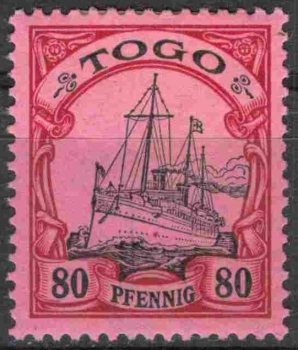 Togo German Post Michel 15 * unused Imperial Yacht